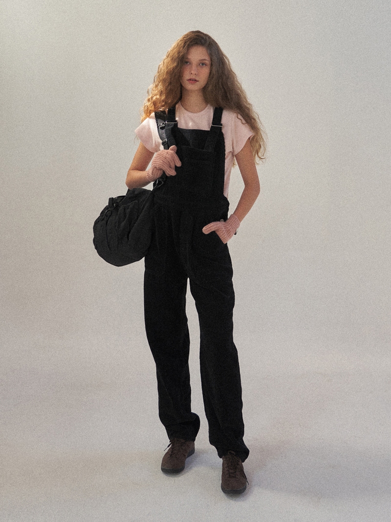 Billy Corduroy Overalls Black (2nd)