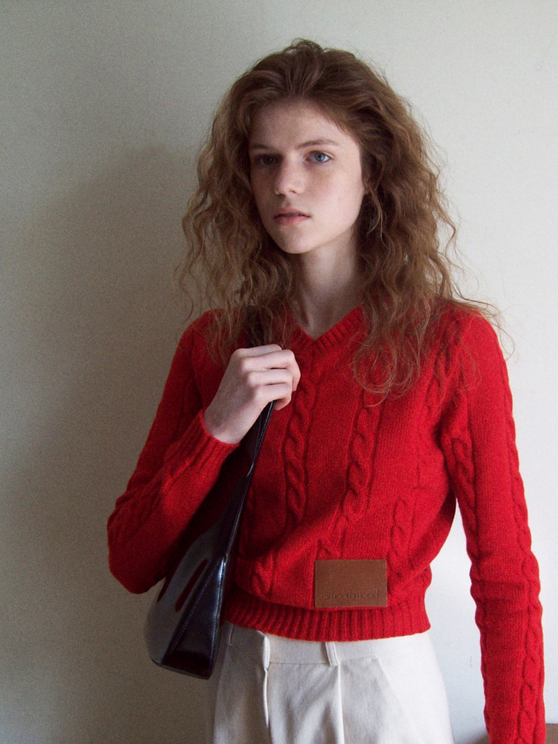 Red Stove Cable Knit (2nd)