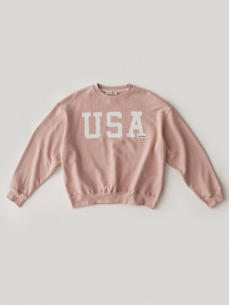 USA Sweatshirt Pink