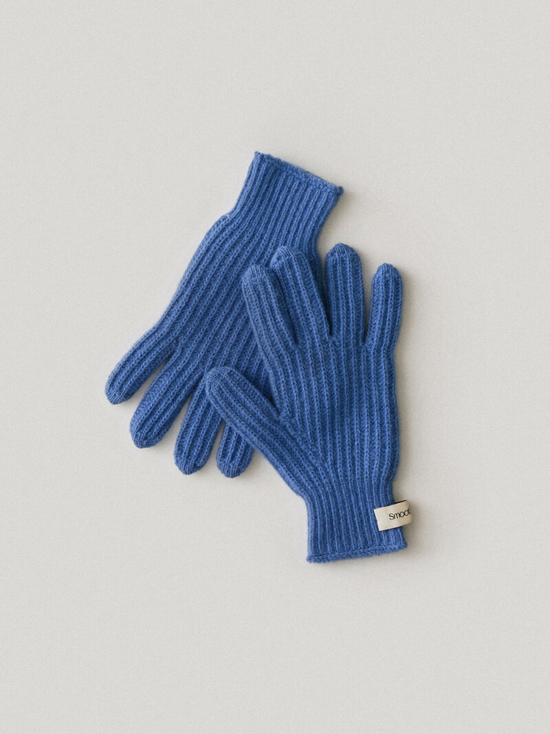 Blue Wool Label Gloves