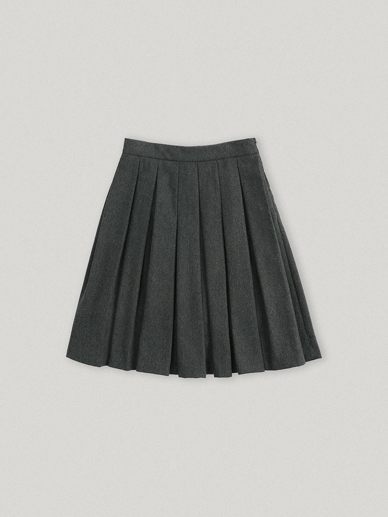 Brody Pleated Skirt Gray (2nd)