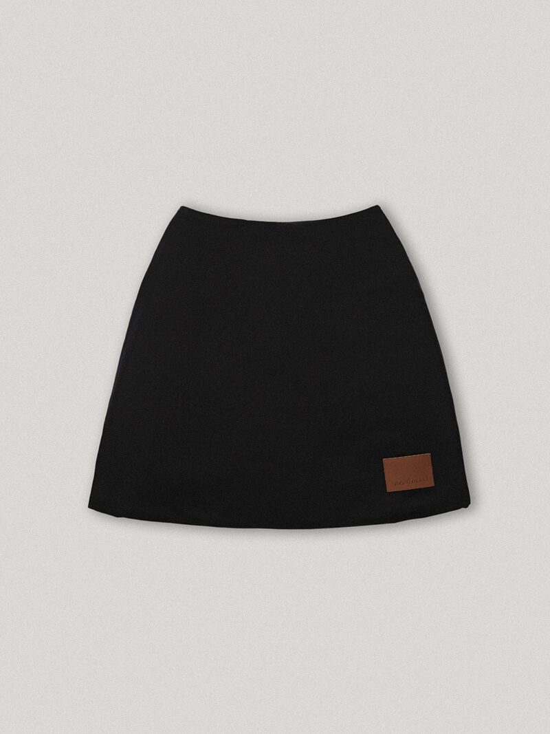Polar Padded Midi Skirt Black