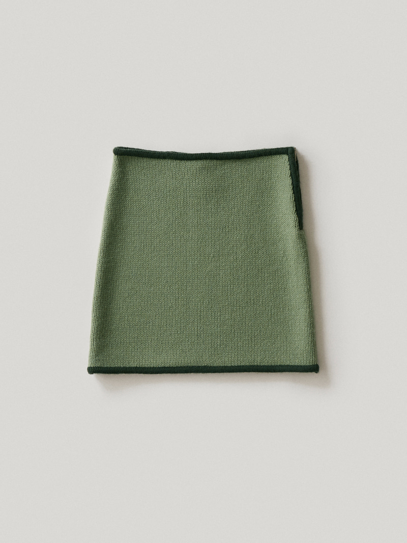Moona Knit Skirt Green