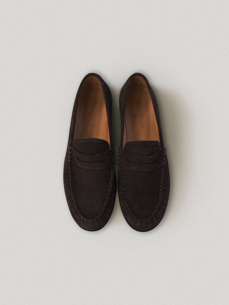 Earl Brown Suede Penny loafer