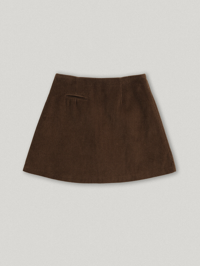 Como Brown Corduroy Skirt (7th)
