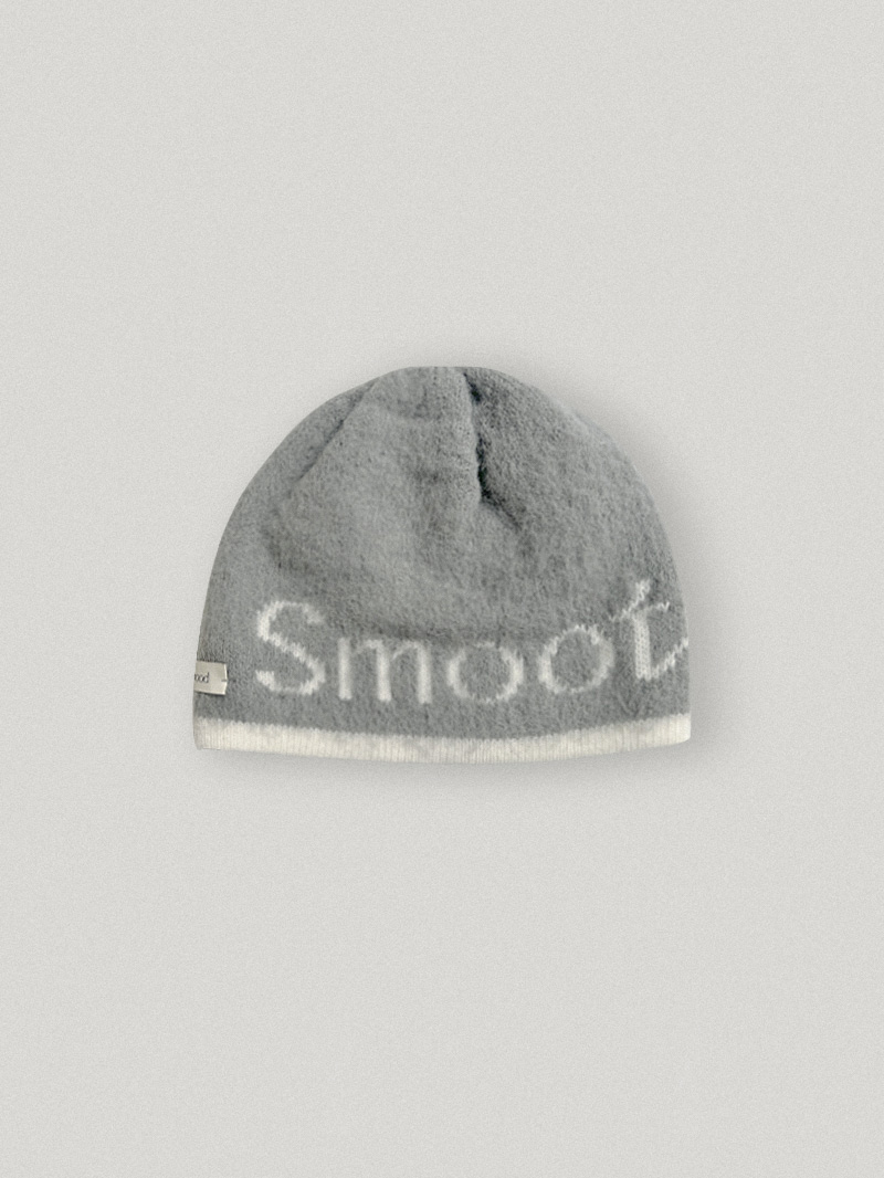 Roomie Logo Knit Hat Gray (5th)