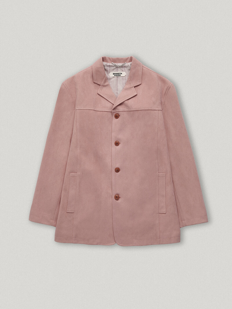 Letter Pink Suede Jacket (5th)