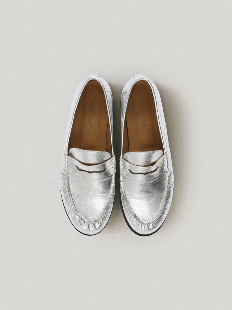 Earl Silver Penny Loafer